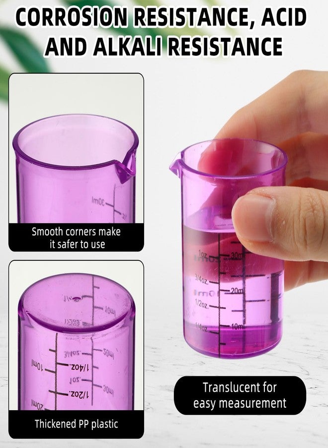 LaRandom 8 Pcs Science Measuring Flask Set for Kids, Graduated Cylinder 30ml Plastic Beakers Science Kits for Kids Ideal for DIY and Lab Experiment, Chemistry, Studies - Image 3